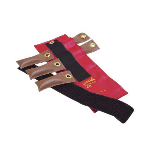 FNT10-0300 - Fabrication Enterprises - Pouch&reg; Variable Wrist and Ankle Weight - 2.5 lb, 5 x 0.5 lb. Inserts - Red