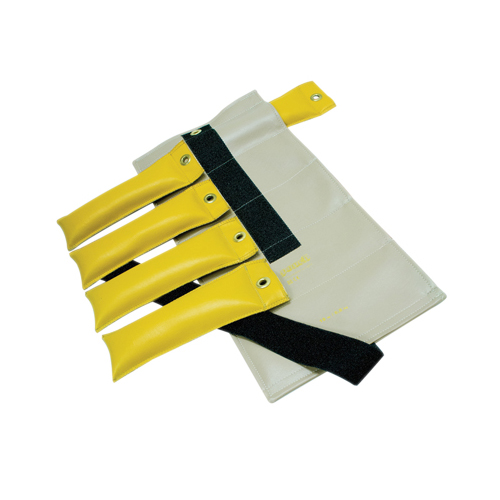 FNT10-0303 - Fabrication Enterprises - Pouch&reg; Variable Wrist and Ankle Weight - 15 lb, 5 x 3 lb. Inserts - Tan