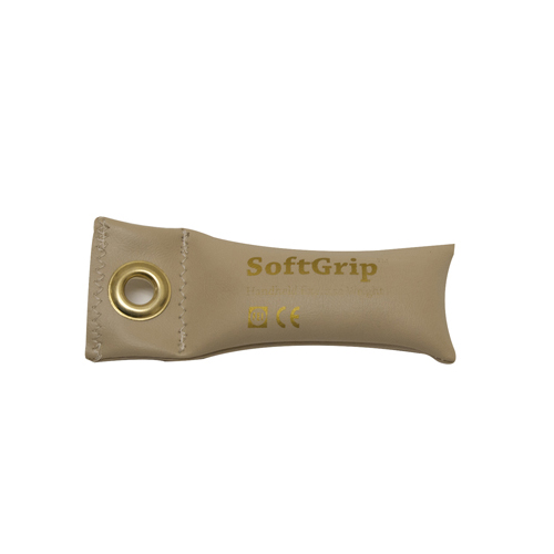 FNT10-0350-1 - Fabrication Enterprises - CanDo&reg; SoftGrip&reg; Hand Weight - .5 lb. - Tan