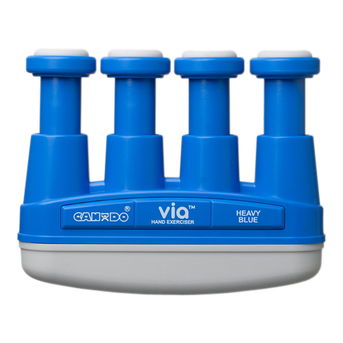 FNT10-0738 - Fabrication Enterprises - CanDo&reg; Via&reg; Hand Exerciser - Blue, Heavy - Finger ( 5.5 lb) / Hand (22.0 lb)