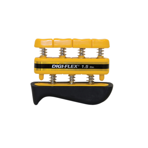 FNT10-0740 - Fabrication Enterprises - CanDo&reg; Digi-Flex&reg; Hand Exerciser - Yellow, x-Light - Finger (1.5 lb) / Hand (5.0 lb)