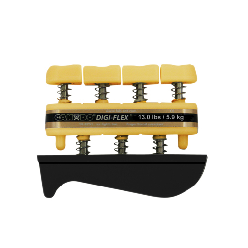 CanDo Digi-Flex hand exerciser - Gold, xxx-heavy - Finger (13.0 lb) / hand (45.0 lb) CanDo Digi-Flex hand exerciser - Gold, xxx-heavy - Finger (13.0 lb) / hand (45.0 lb)