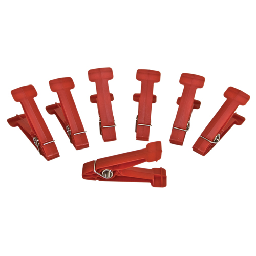 FNT10-0842 - Fabrication Enterprises - Graded Pinch Finger Exerciser - 5 Replacement Pinch Pins - Red, Light