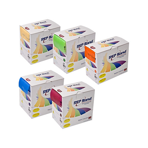 Rep Band® Exercise Band - Latex Free - 50 Yard, Set of 5 (1