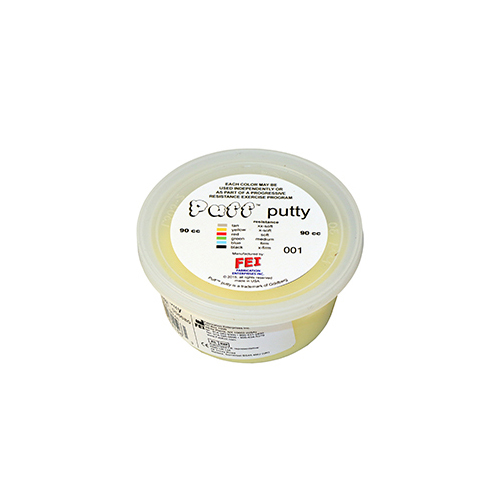 FNT10-1411 - Fabrication Enterprises - Puff LiTE&trade; Exercise Putty - X-Soft - Yellow - 90cc