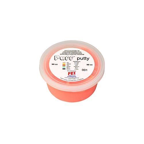 FNT10-1412 - Fabrication Enterprises - Puff LiTE&trade; Exercise Putty - Soft - Red - 90cc