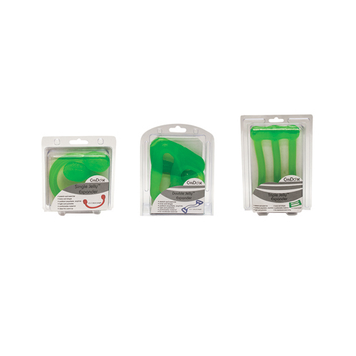 FNT10-1563 - Fabrication Enterprises - CanDo&reg; Jelly&trade; Expander Single, Double and Triple Exerciser Kit - Green - Medium
