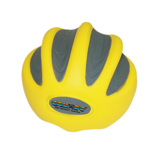 FNT10-1980 - Fabrication Enterprises - CanDo&reg; Digi-Squeeze&reg; Hand Exerciser - Medium - Yellow, x-Light