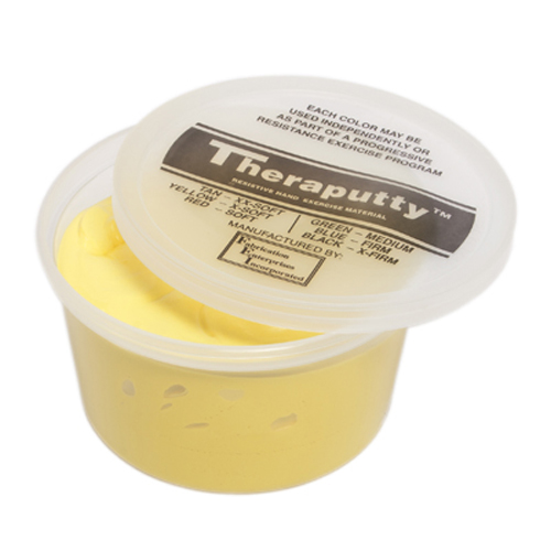 FNT10-2641 - Fabrication Enterprises - Cando&reg; Antimicrobial Theraputty&reg; Exercise Material - 1 Lb - Yellow - X-Soft