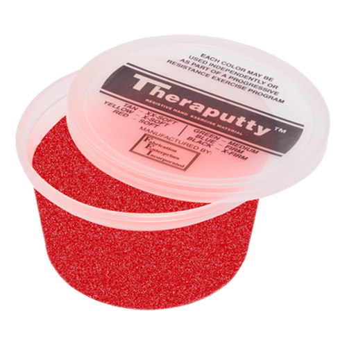 FNT10-2775 - Fabrication Enterprises - CanDo&reg; Sparkle Theraputty&reg; Exercise Material - 1 lb. - Red - Soft