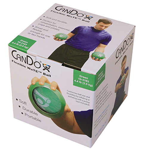 FNT10-3163 - Fabrication Enterprises - CanDo&reg; WaTE&trade; Ball - Hand-Held Size - Green - 5" Diameter - 4.4 lb