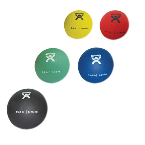 FNT10-3176 - Fabrication Enterprises - CanDo&reg; Soft Pliable Medicine Ball - 5-Piece Set - 1 Each: 2,4,7,11,15 lb