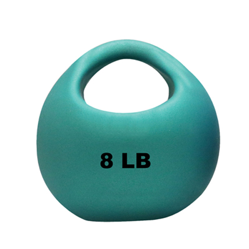 FNT10-3293 - Fabrication Enterprises - CanDo&reg; One Handle Medicine Ball - 8 lb. - Green