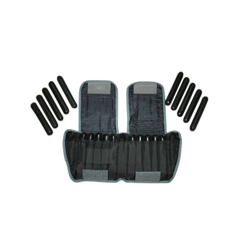 FNT10-3333-1 - Fabrication Enterprises - The Adjustable Cuff&reg; Ankle Weight - 20 lb. - 20 x 1 lb. Inserts - Black - Each