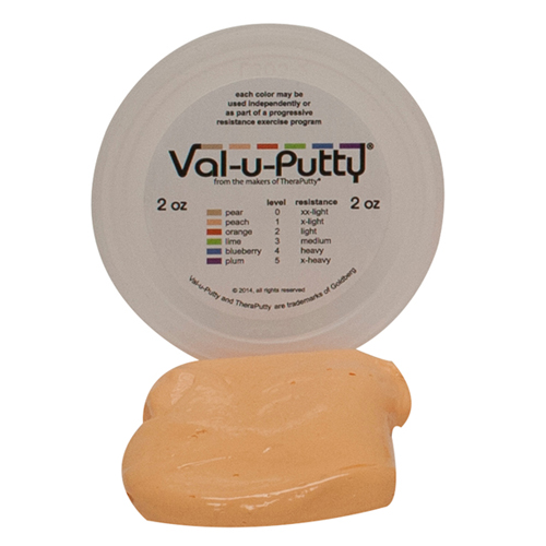 FNT10-3901 - Fabrication Enterprises - Val-u-Putty&trade; Exercise Putty - Peach (Lx-Soft) - 2 oz.