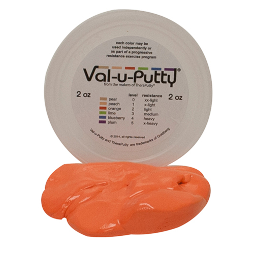 FNT10-3902 - Fabrication Enterprises - Val-u-Putty&trade; Exercise Putty - Orange (Soft) - 2 oz.