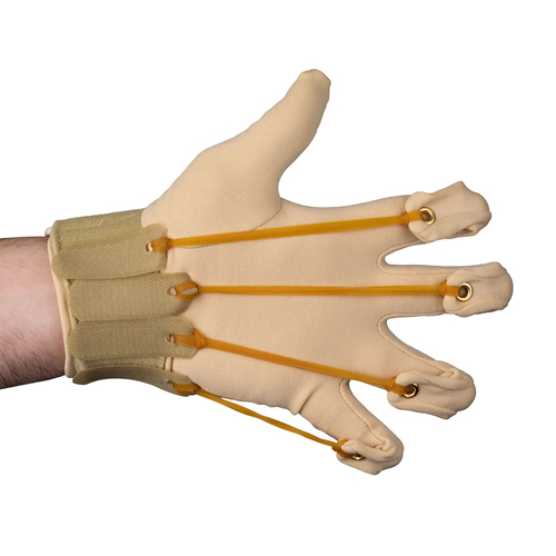 FNT10-4003L - Fabrication Enterprises - CanDo Deluxe Finger Flexion Glove, L/XL Left