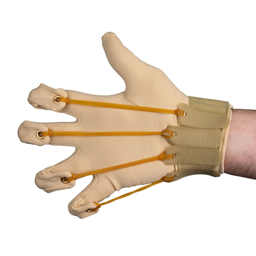 FNT10-4003R - Fabrication Enterprises - CanDo Deluxe Finger Flexion Glove, L/XL Right