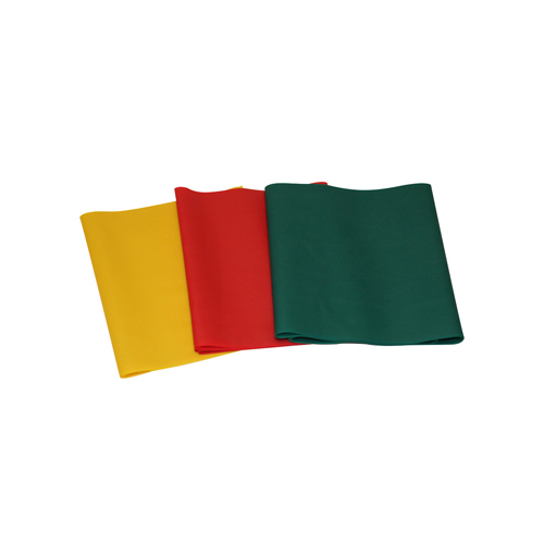 FNT10-5680 - Fabrication Enterprises - CanDo&reg; Latex-Free Exercise Band - PEP&trade; Pack - Easy (Yellow, Red, Green)