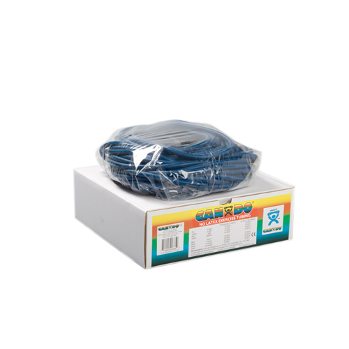 CanDo Latex Free Exercise Tubing - 25' roll - Blue - heavy