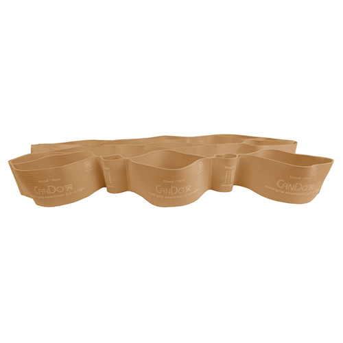 FNT10-6600-24 - Fabrication Enterprises - CanDo Multi-Grip&trade; Exerciser, 6 Foot Exerciser, XX-Light, Tan, Case of 24