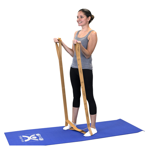 FNT10-6600-24 - Fabrication Enterprises - CanDo Multi-Grip&trade; Exerciser, 6 Foot Exerciser, XX-Light, Tan, Case of 24