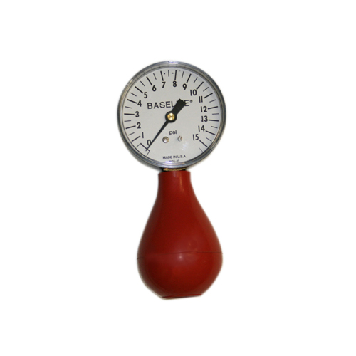 FNT12-0292 - Fabrication Enterprises - Baseline&reg; Dynamometer - Pneumatic Squeeze Bulb - 15 PSI Capacity, No Reset