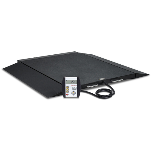 FNT12-2371 - Fabrication Enterprises - Detecto, Wheelchair Scale, Portable, Digital, 1000 lb x .2 lb / 450 kg x .1 kg, AC Adapter