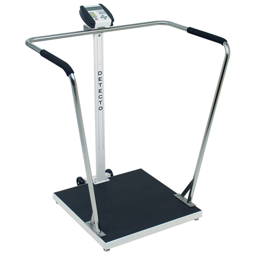 FNT12-2378 - Fabrication Enterprises - Detecto, Bariatric Scale, Digital, 1000 lb x .2 lb / 450kg x .1 kg, 24" x 24" Platform, AC Adapter