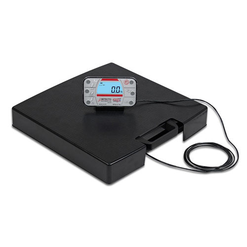FNT12-2387 - Fabrication Enterprises - Detecto, APEX Portable Scale, Remote Indicator, AC Adapter , 600 lb x 0.2 lb / 300 kg x 0.1 kg
