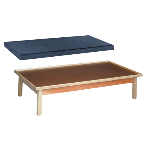 FNT15-2101 - Fabrication Enterprises - Wooden Platform Table - 7' x 3' x 2", Mat Only