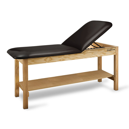 FNT15-4232 - Fabrication Enterprises - CanDo Treatment Table w/ Adjustable Back & Shelf, 400 LB Capacity, 72"L x 30"W x 31"H