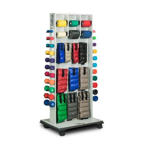 FNT15-4234 - Fabrication Enterprises - CanDo Mobile Weight Rack and Mirror without Accessories