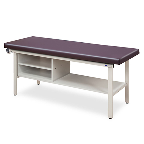 FNT15-4417 - Fabrication Enterprises - Clinton, Alpha-S Treatment Table, 1-Section, Tiered Shelving Unit, 1 Shelf, 72" x 30" x 31"