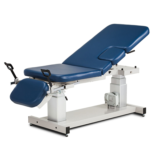 FNT15-4552 - Fabrication Enterprises - Clinton, Multi-Use Imaging Table, 3-Sec, Motorized Hi-Lo, Stirrups, Drop Window, 76" x 27"