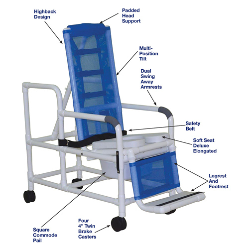 MJM International, Tilt Shower Chair (18.5