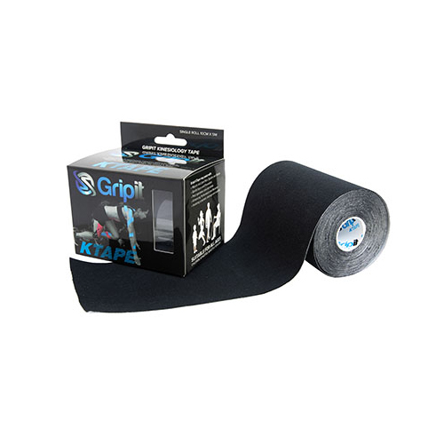 FNT24-0136 - Fabrication Enterprises - Gripit KTAPE, 4" x 5.5 yds, Black