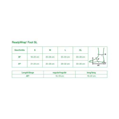 FNT24-2067 - Fabrication Enterprises - ReadyWrap Foot SL, Regular, Right Foot, Beige, X-Large