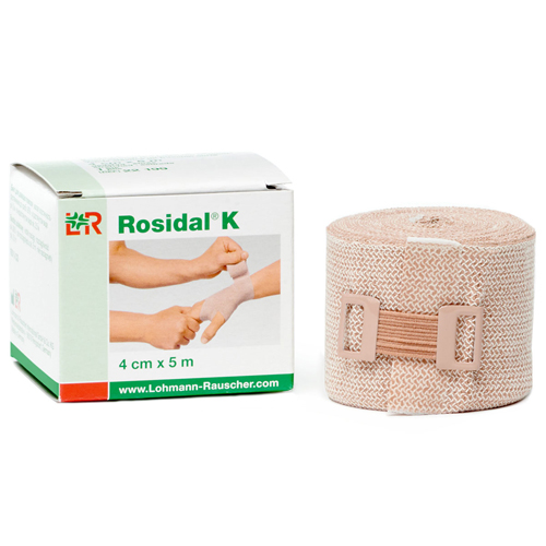 FNT24-4010-20 - Fabrication Enterprises - Rosidal K Short Stretch Elastic Bandage, 1.6 in x 5.5 yds (4 cm x 5 m), Case of 20