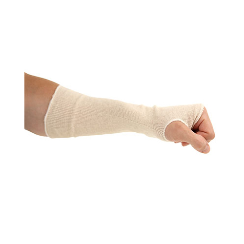 FNT24-4162 - Fabrication Enterprises - CanDo&reg; Cotton Stockinette Liners without Thumbs Natural Pack of 10