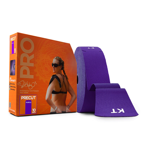 KT TAPE PRO, Precut 10 Strip (20 each), Epic Purple - KT Health 25-3439 EA  - Betty Mills