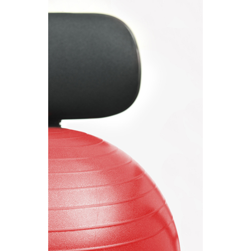 FNT30-1790R - Fabrication Enterprises - CanDo Ball Chair - Metal - Mobile - with Back - no Arms - with 22" Red Ball