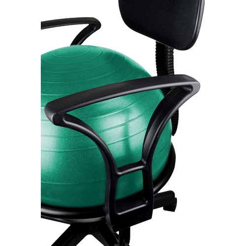 CanDo Ball Chair - Metal - Mobile - with Back - with Arms - with 22 CanDo Ball Chair - Metal - Mobile - with Back - with Arms - with 22