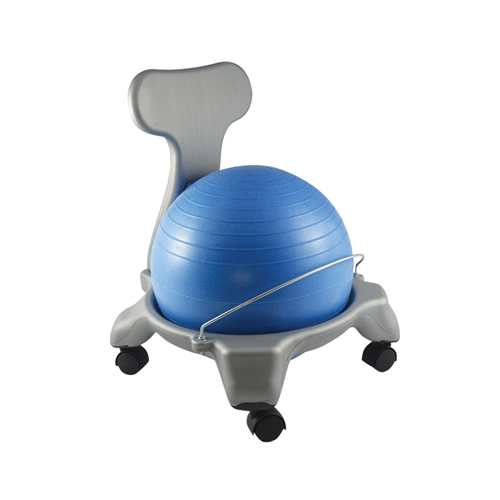 FNT30-1795 - Fabrication Enterprises - CanDo&reg; Ball Chair - Plastic - Mobile - with Back - Child Size - with 15" Ball