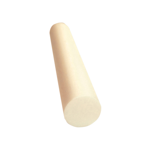 CanDo Foam Roller - White PE foam - 6 x 36 - Round