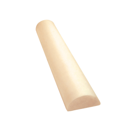 FNT30-2333 - Fabrication Enterprises - CanDo&reg; Foam Roller - Antimicrobial - Beige PE Foam - 6" x 12" - Half-Round