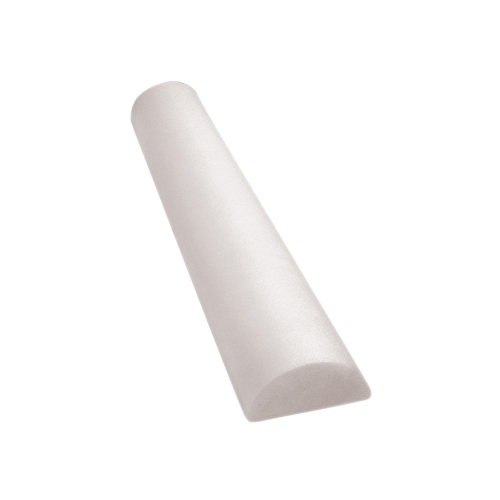 FNT30-2341 - Fabrication Enterprises - CanDo&reg; Foam Roller - Full-Skin - White PE Foam - 6" x 12" - Half-Round