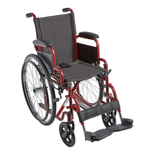 FNT32-2061 - Fabrication Enterprises - Ziggo 14" Wheelchair, Red