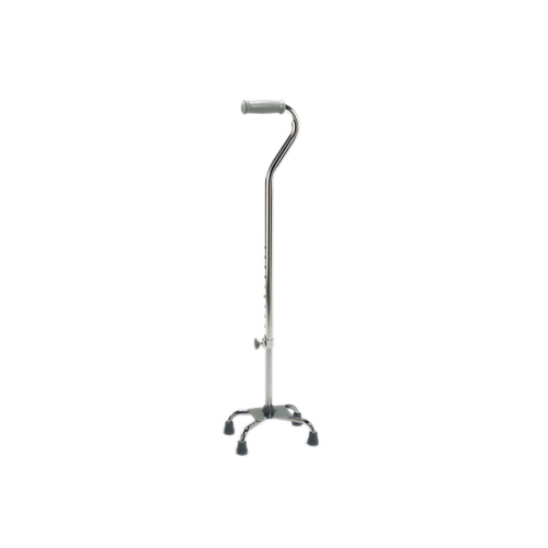 FNT43-2040 - Fabrication Enterprises - Quad Cane, Large Base (8" x 12"), 29 - 38", Chrome, 1 Each