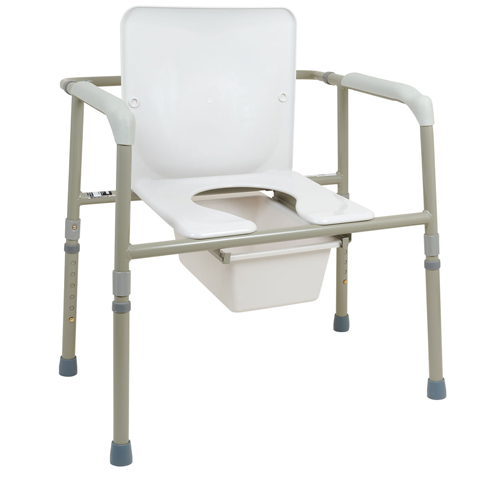 FNT43-2347-2 - Fabrication Enterprises - Bariatric Three-in-One Commode, Case of 2
